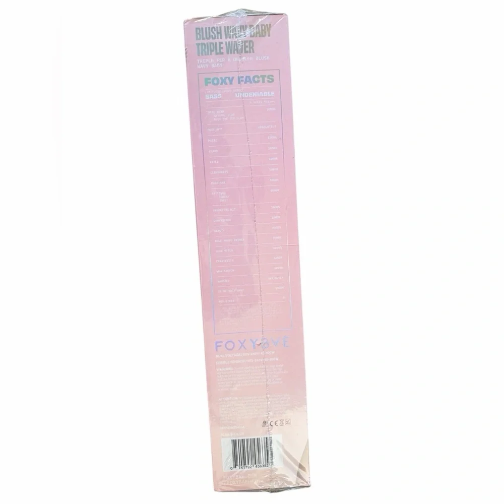 FoxyBae Baby Blush Wavy Baby Triple 3 Barrel Hair Waver Crimper Curler Iron